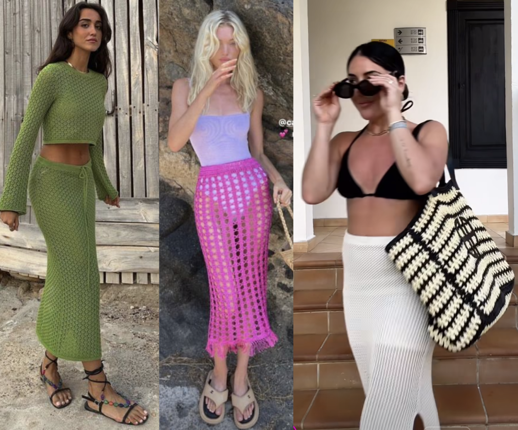 crochet beach skirt outfit ideas plus size midsize