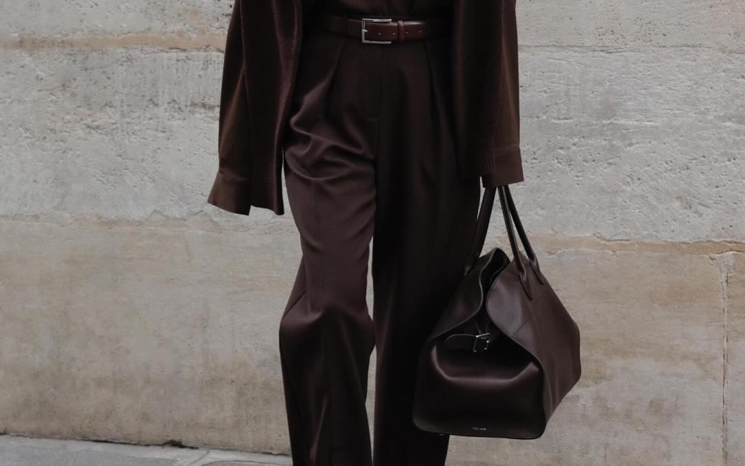 brown monochrome outfit ideas