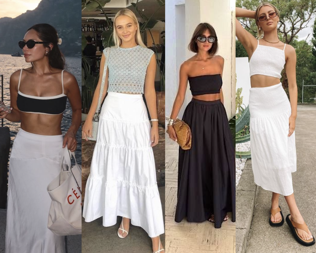 beach skirt resort outfit 2024