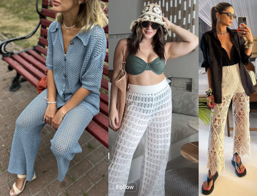 crochet beach pants outfit plus size midsize